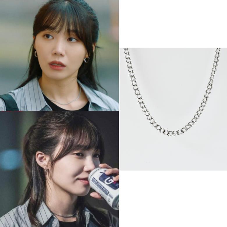 韩国代购katenkelly正品 韩剧酒鬼都市女人们 郑恩地同款链条项链