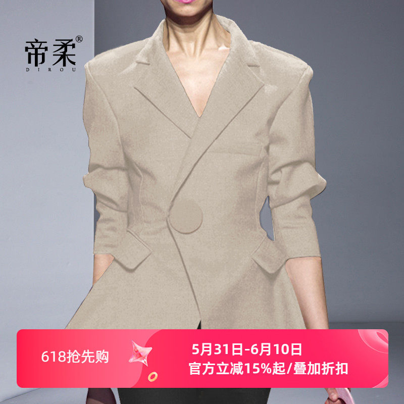 欧洲站时尚小西装女外套2026春秋新款时装酷帅气质修身西服欧货潮