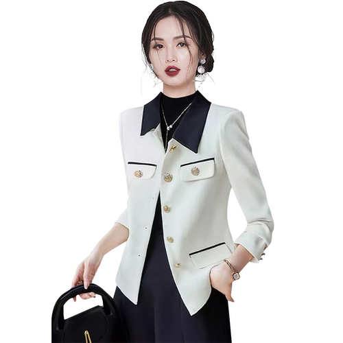 名媛小香风西装外套2025秋季新款高级感气质小个子修身上衣短外套