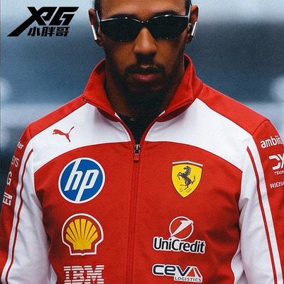 小胖哥彪马2026 F1法拉利联名汉密尔顿防风加绒外套夹克长袖队服