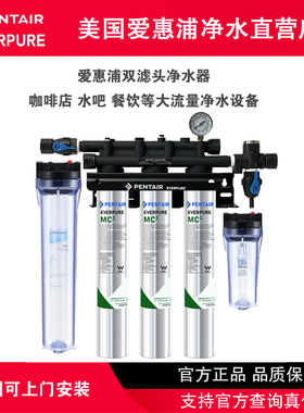 滨特尔爱惠浦净水器MC2三联大流量7FC-S三头咖啡奶茶店专用商用