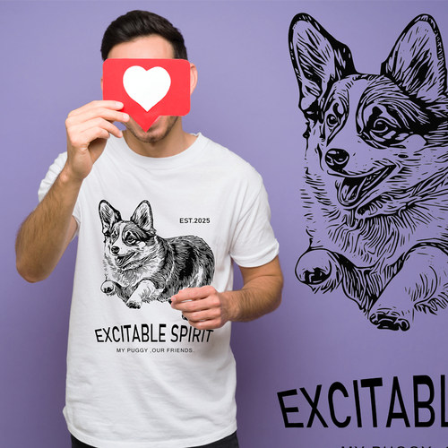 WELSHCORGI100%COTTONT-SHIRT