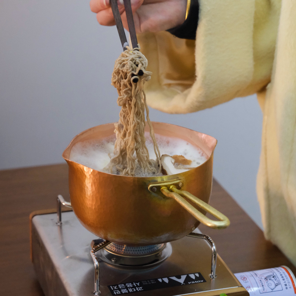 一人食煮面锅 手工紫铜雪平锅侧把奶锅煮茶锅火锅泡面锅辅食锅