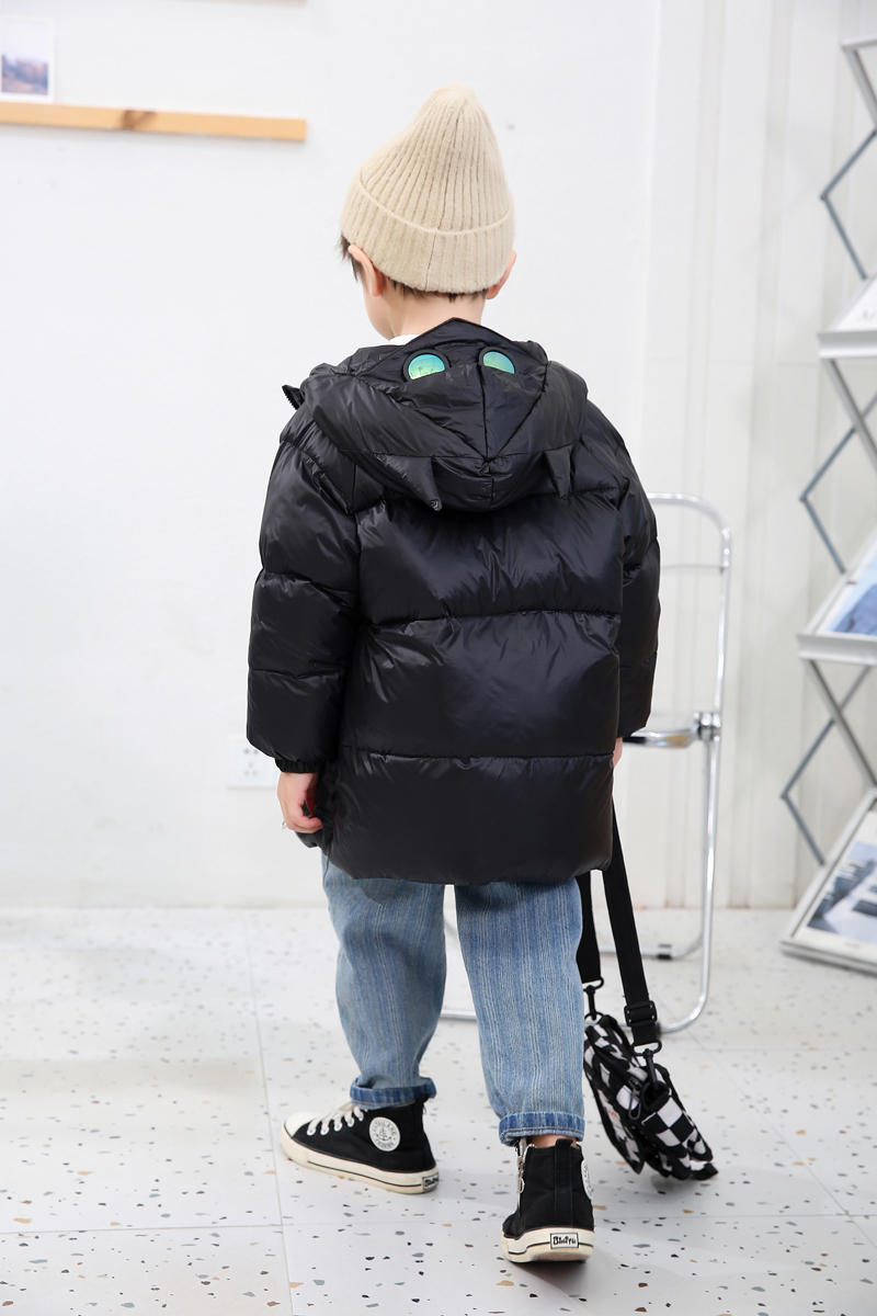 反季中长款加厚儿童羽绒服