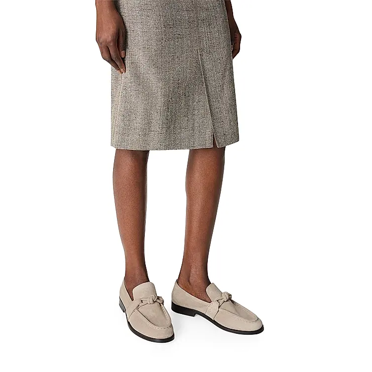 欧美风牛反绒乐福鞋女平跟蝴蝶结一脚蹬老钱风豆豆鞋 46大尺码鞋,女鞋,乐福鞋（豆豆鞋）,淘宝优惠券,粉丝福利购,淘宝优惠卷