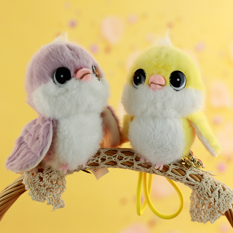 彩色小鸟挂件书包挂饰礼物玩偶