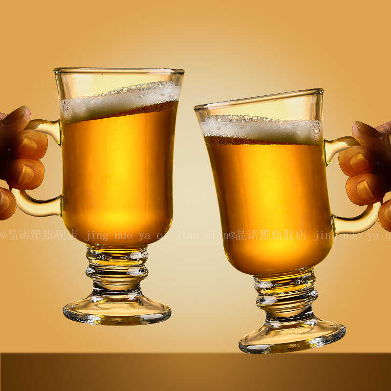 家用耐热防烫ins透明钢化玻璃杯