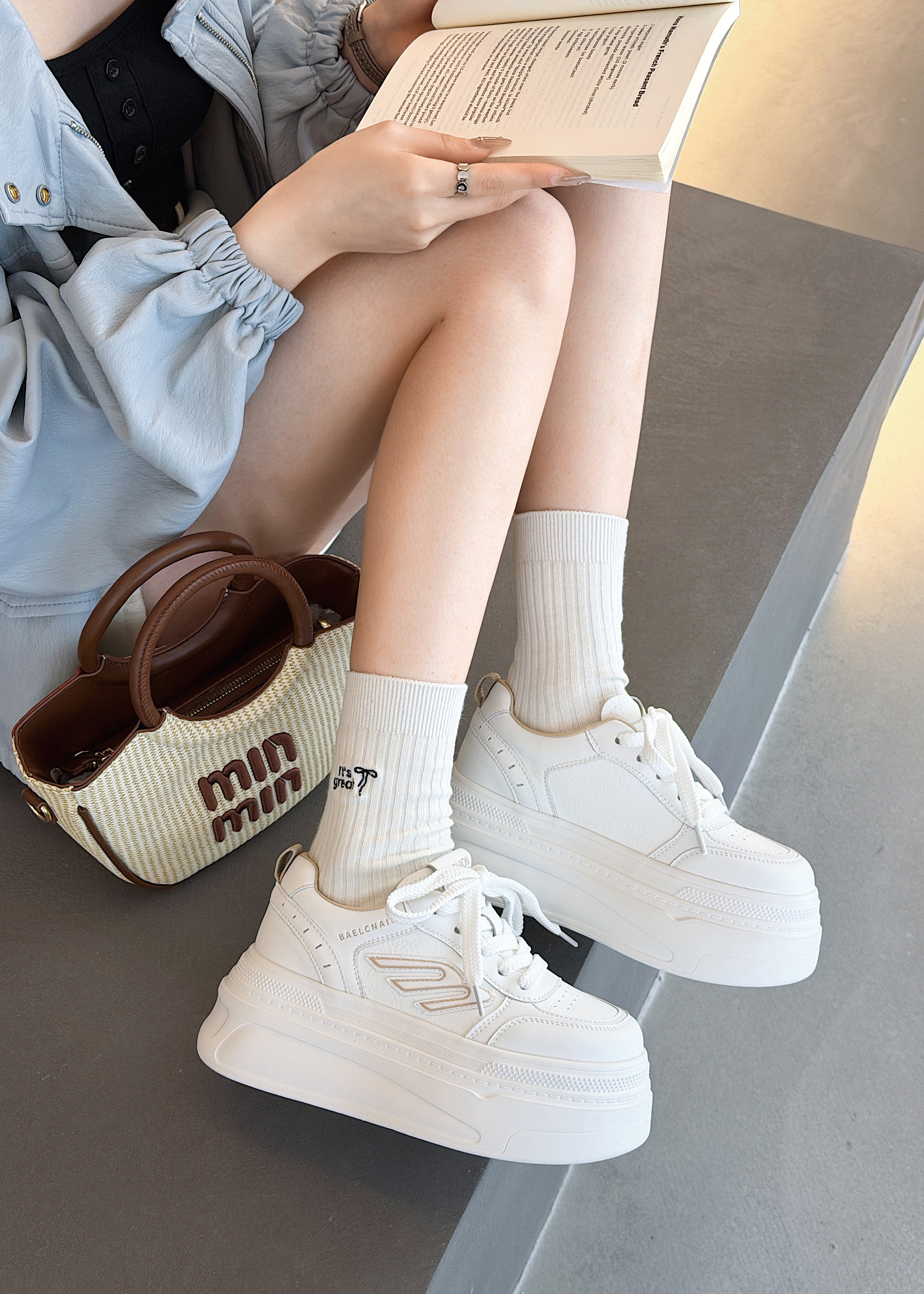 2026新款厚底增高女百搭休闲版鞋真皮轻便舒适拼色年款1801