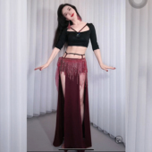 佐寒梦璐2024春夏新款 肚皮舞练功服舒适简约莫代尔东方舞练习团服