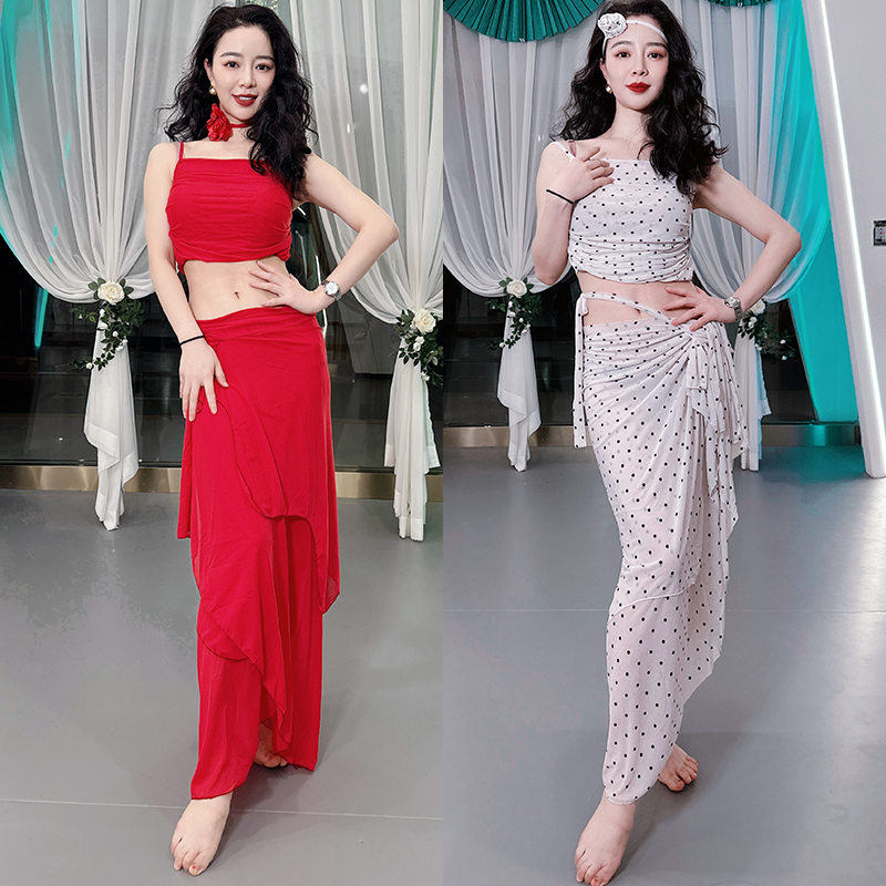 斑点舞蹈服东方舞初学者女