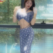 显瘦表演服练功服性感气质 演出套装 佐寒梦璐肚皮舞新款 高级大码