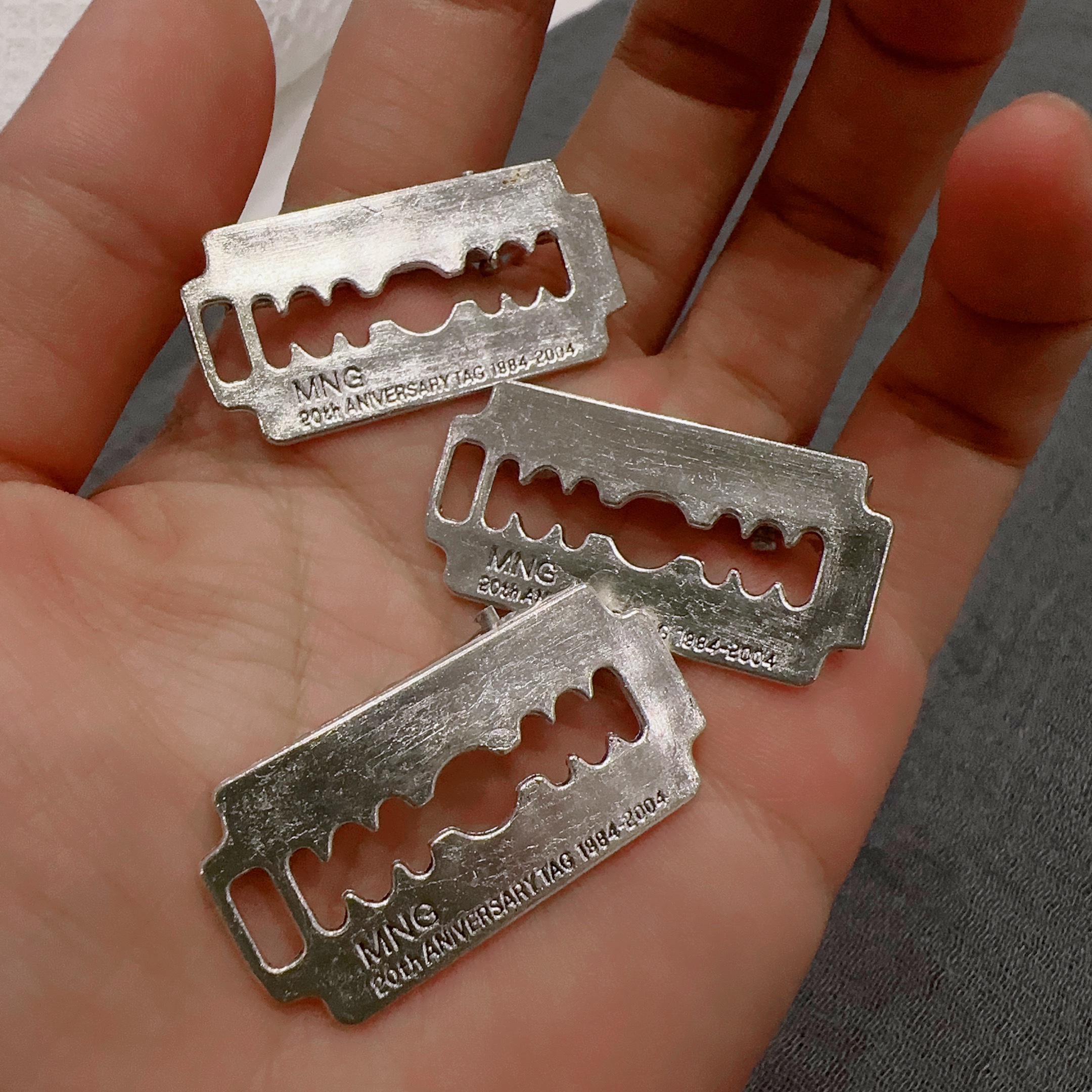 爆炸手作cos中二金属刀片发夹