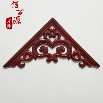 东阳欧式风线条枪角小花片梁托