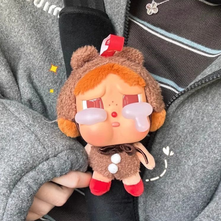 哭娃汽车安全带护肩套可爱毛绒公仔女士专用车内防勒护肩带保护套
