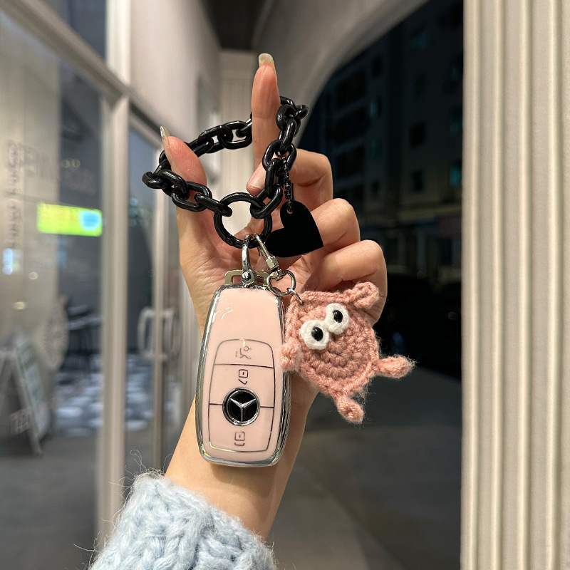 奔驰钥匙套e300l/c260l壳A200L女士gle350扣glb220glc gla包180L