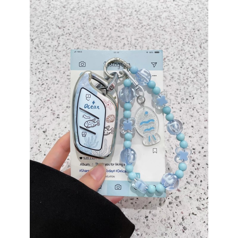 适用荣威rx5plus钥匙套i5名爵5车6女max壳rx3扣i6max包zs科莱威hs