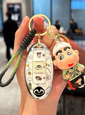 适用英菲尼迪q50l钥匙套蜡笔小新q70l扣g25包qx60/fx35/TPU保护壳