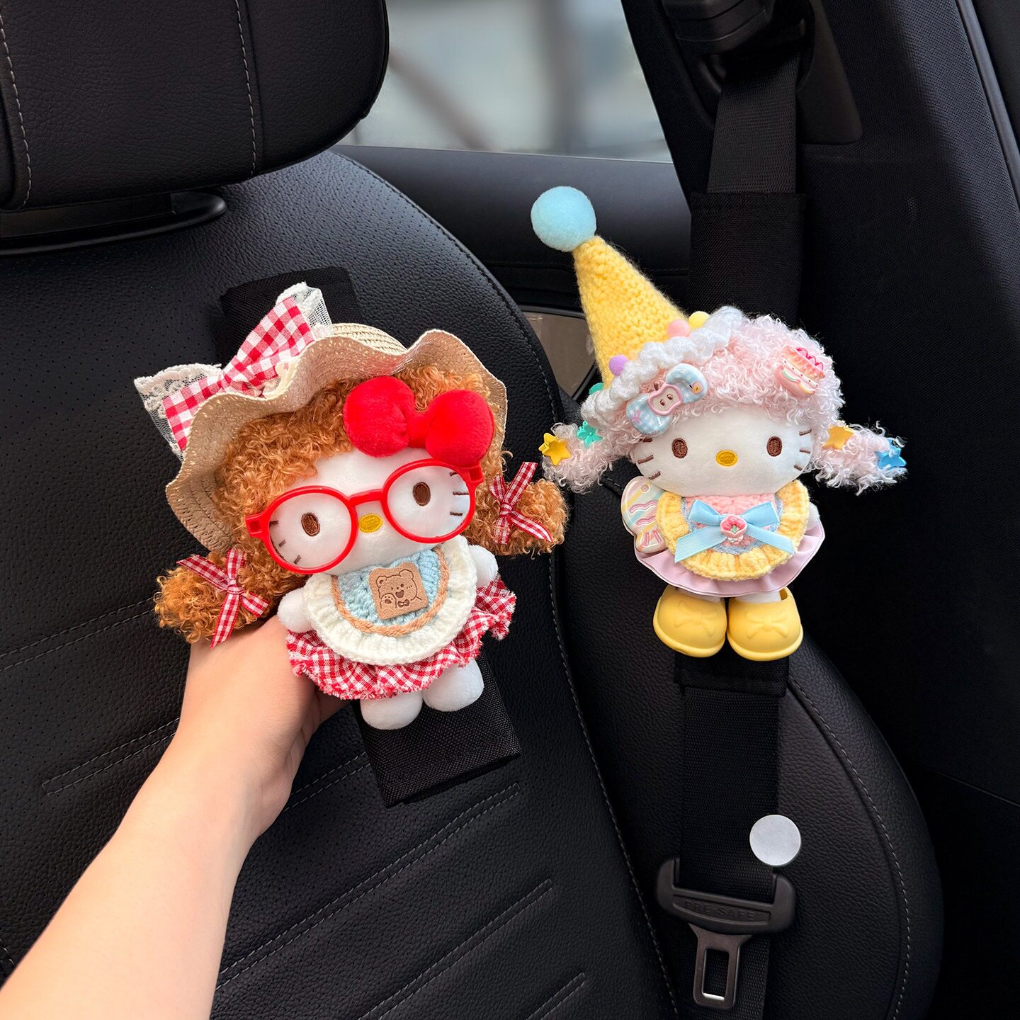 2026款Kitty汽车安全带护肩套车内保险带装饰四季通用防勒脖高级