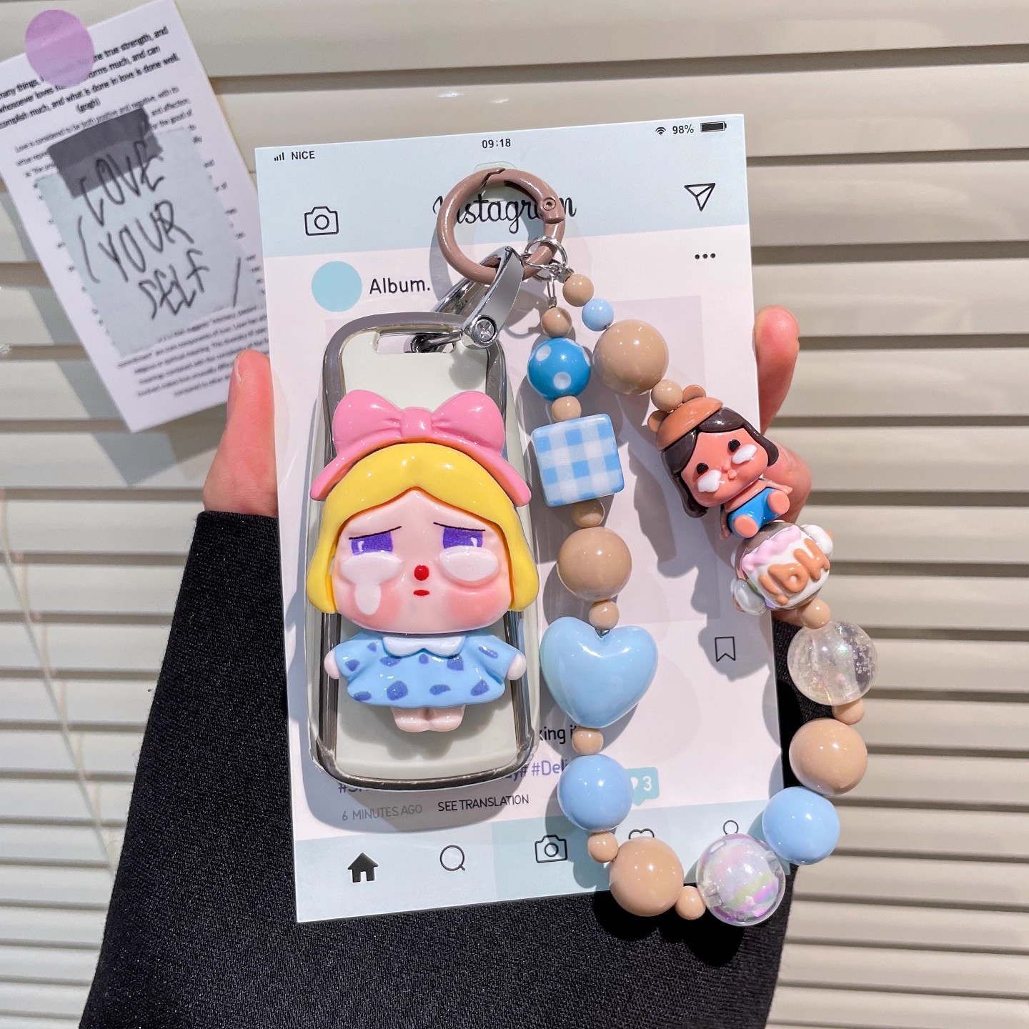 适用于奥迪a6l汽车钥匙套a3扣q3/a7l/q2l/a4l/q5l女生q7可爱a8包