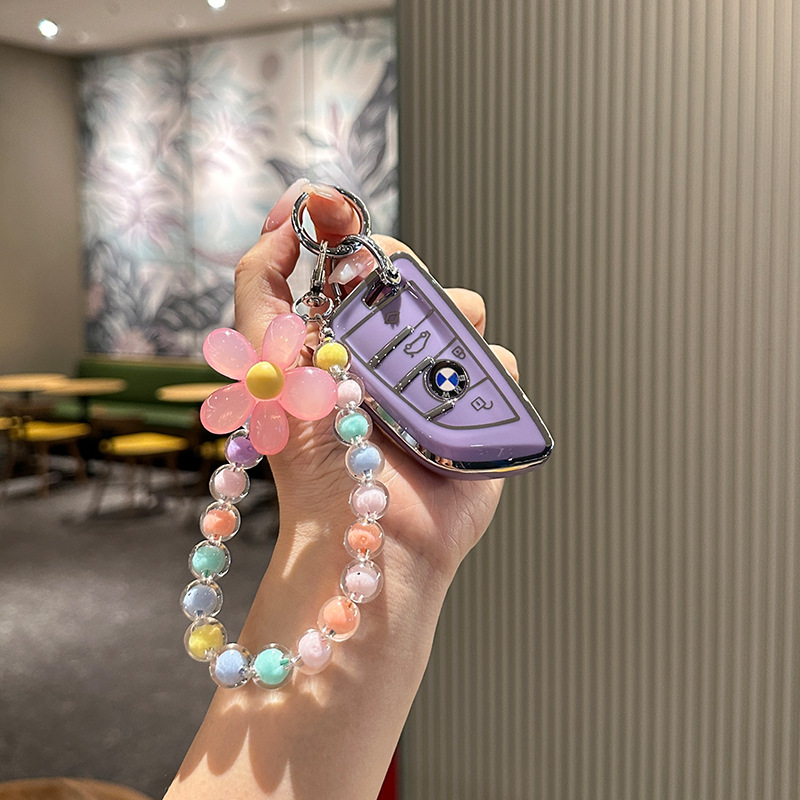 适用宝马5系钥匙套x5刀锋530车525五系x1x2x3壳3系320li扣325男女