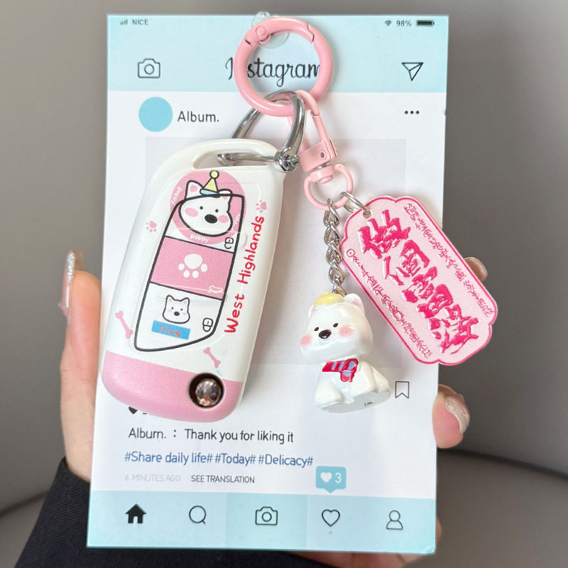 适用DS汽车后配改装钥匙套大众日产本田丰田标致别克FT铁包扣