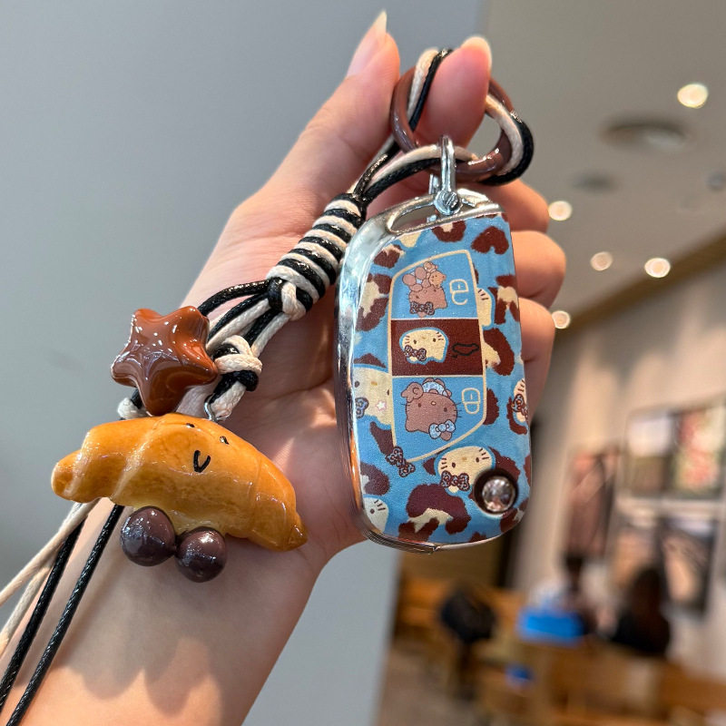 适用于DS汽车后配改装钥匙套大众日产本田丰田标致别克FT铁包