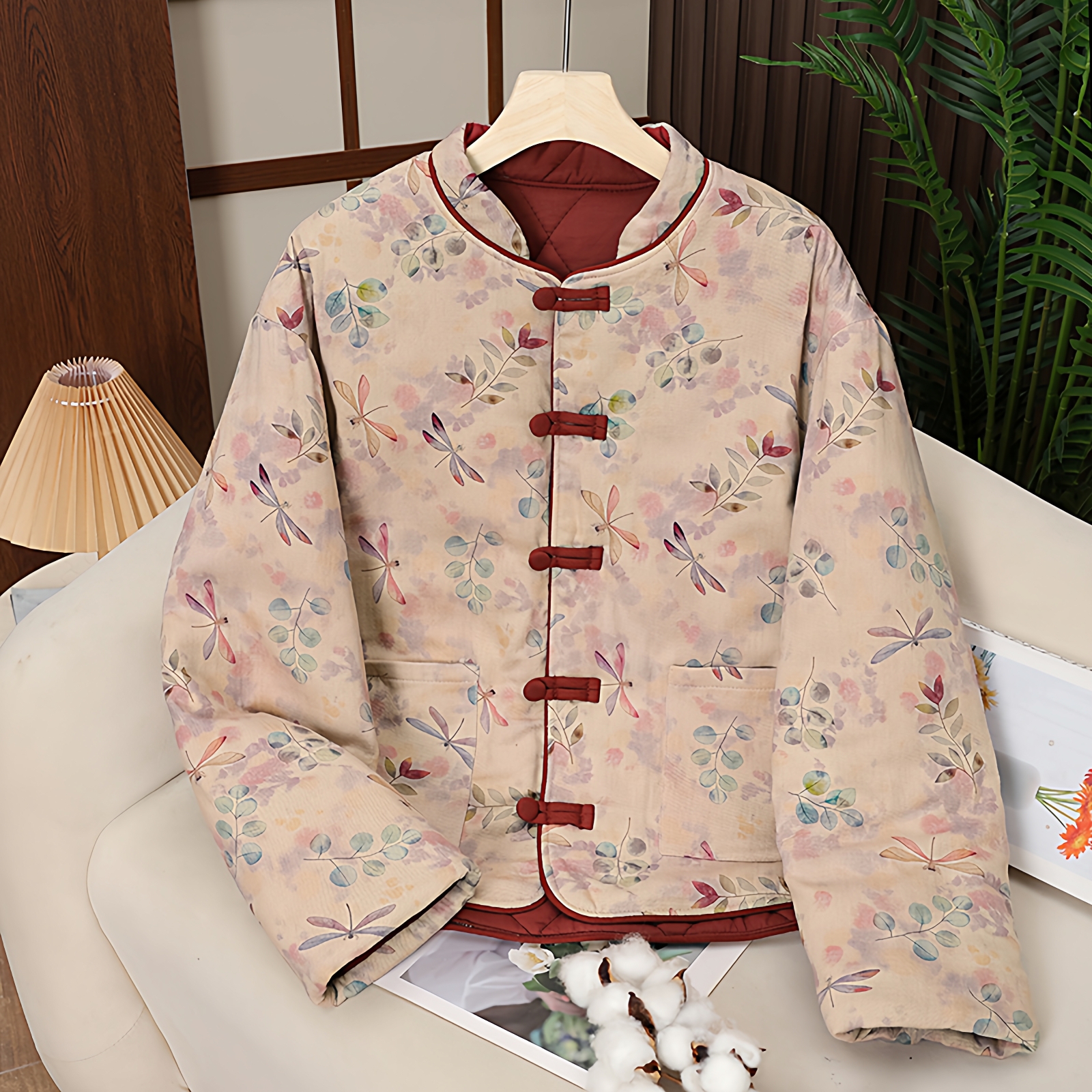 年轻人洋气棉衣外套国风加棉