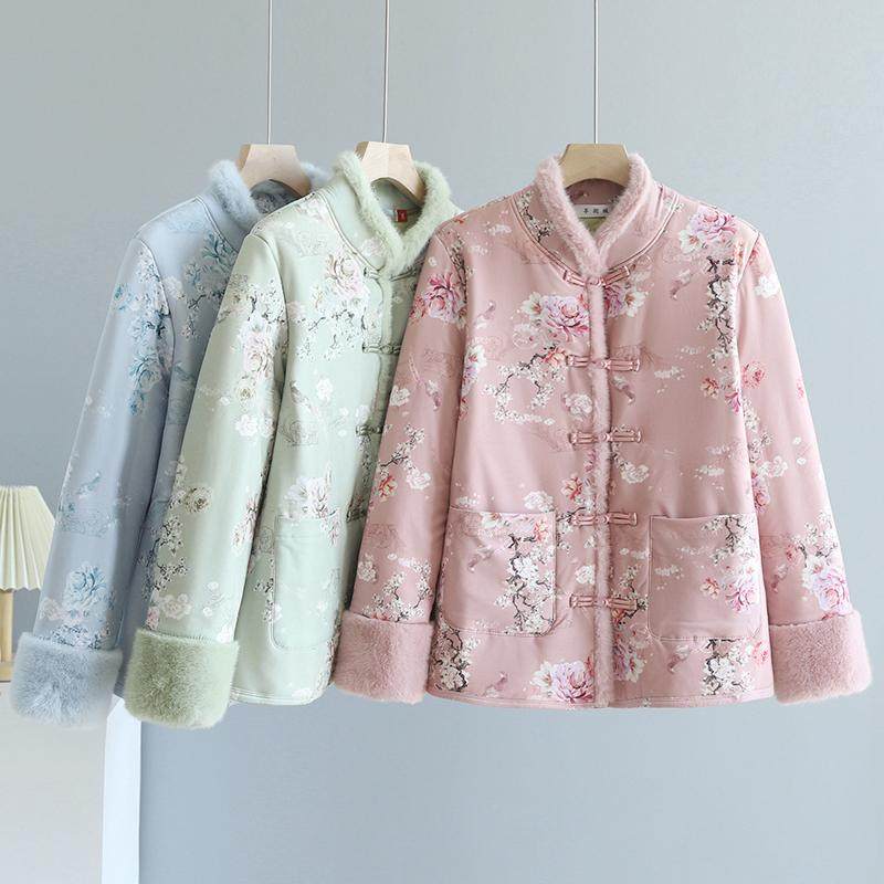 新中式羊驼绒棉袄女款今年新款年轻妈妈冬季超好看的国风唐装外套,女装/女士精品,中老年女装,淘宝优惠券,粉丝福利购,淘宝优惠卷