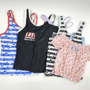 速干女童宝宝上衣小中大童吊带可爱女孩游泳衣 偏小码 日单 清仓