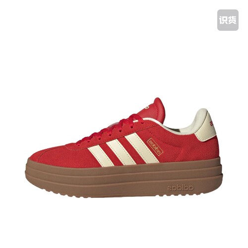 adidas VL Court Bold T头鞋防滑耐磨轻便厚底增高 江苏ZK仓