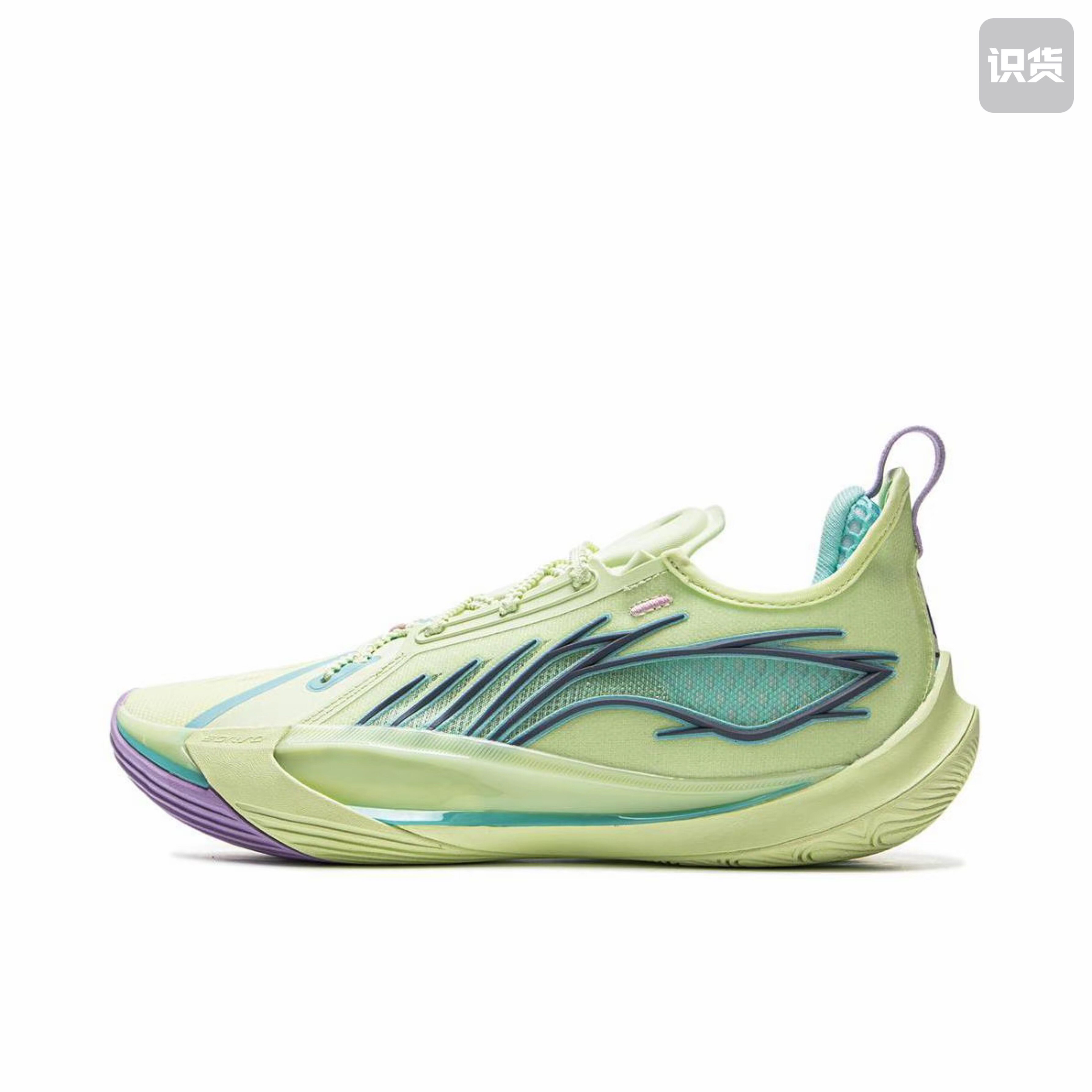 李宁音速13防滑耐磨篮球鞋绿色/紫色ABAV025-14河北xk