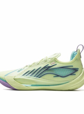 李宁音速13防滑耐磨篮球鞋绿色/紫色ABAV025-14河北xk