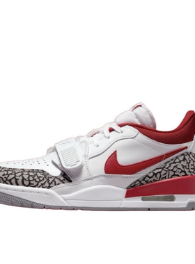 Nike耐克AJ312篮球鞋男女气垫减震低帮运动鞋白红FQ7827-106 TQ仓