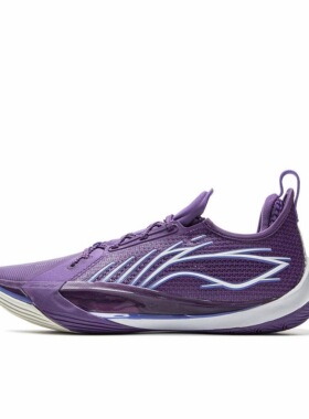 李宁李宁音速13科技篮球鞋紫色/白色ABAV025-141河北xk