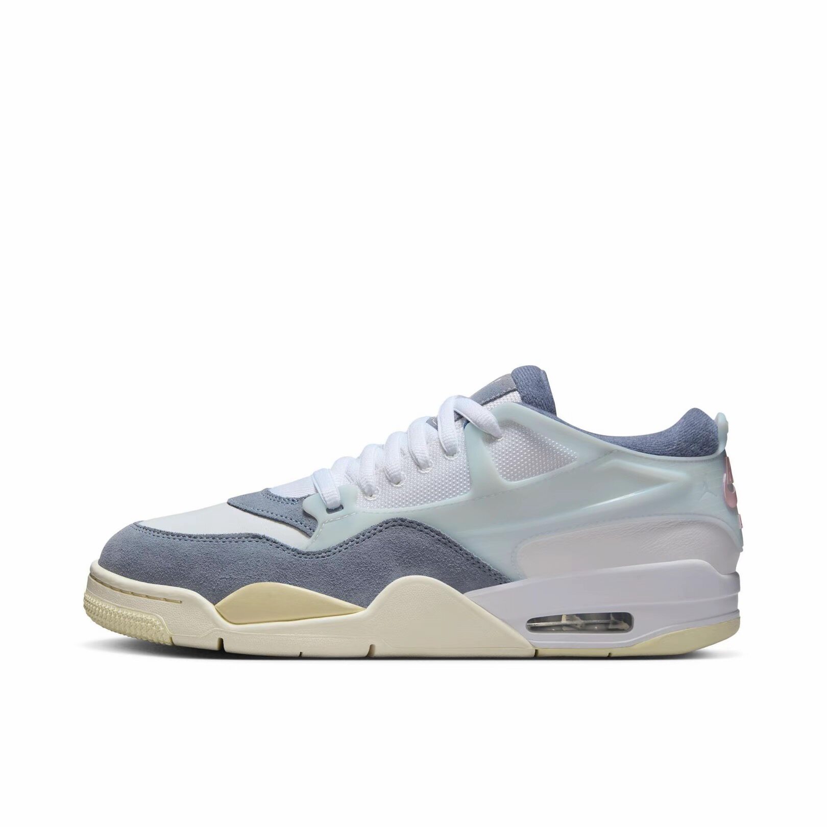 Jordan Air Jordan 4 RM 低帮 复古篮球鞋 男款 白蓝灰FQ7939-101 - 实物图