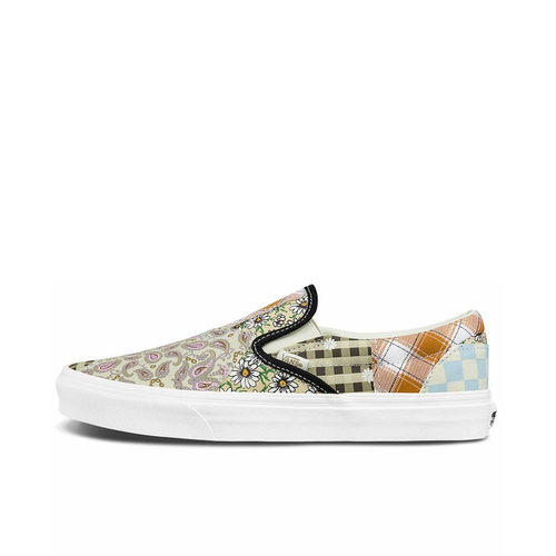 Vans slip-on 拼布腰果花 帆布 透气 低帮 板鞋 男女VN0A5AO8420