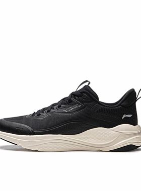 LiNing李宁时尚潮流防滑耐磨低帮 跑步鞋 女款 黑色AGLU090-4JL仓