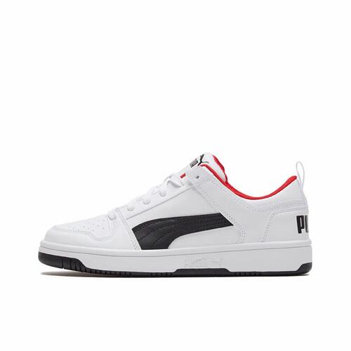 PUMA彪马 Rebound Layup LO SL 透气 低帮 板鞋 白黑红369866-01
