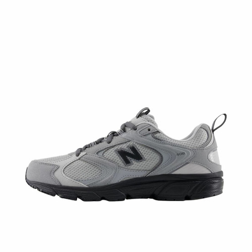 New Balance 408 织物透气防滑增高时尚休闲鞋 D宽/黑/灰河南wh仓