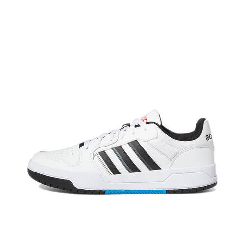 adidas neo Entrap 皮革 时尚 低帮 板鞋 男女同款 白黑GW5499