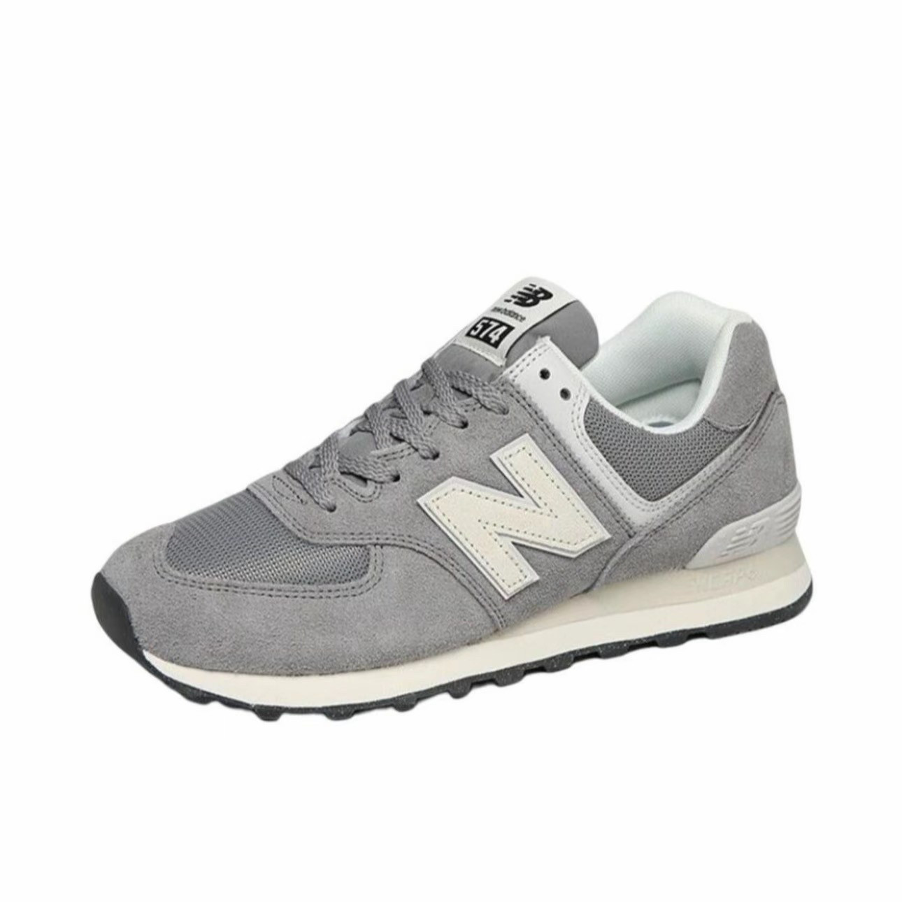 New Balance 574 经典复古 防滑耐磨 阿甘鞋  灰/淡蓝河南wh仓