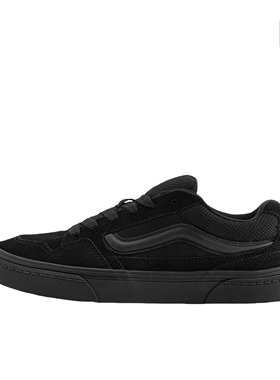 vans帆布鞋黑武士全黑色低帮VN000CXZBKA  广东jm