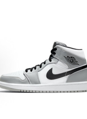 Jordan Air Jordan 1 Mid AJ1烟灰中帮篮球鞋554724-092