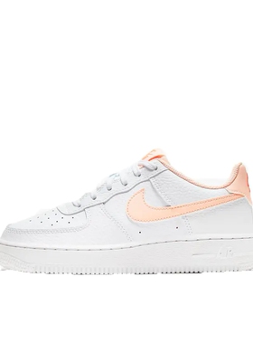 Nike Air Force 1 空军一号 板鞋 低帮/白/淡橙CT3839-102济南ls