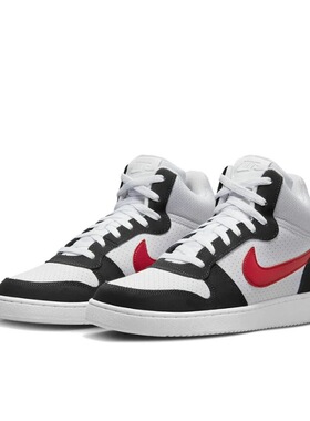 耐克Nike Court Borough低帮板鞋男款黑白红838937-102河北xk仓