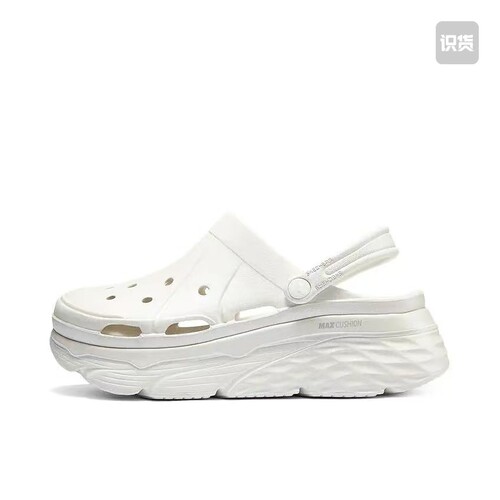 Skechers/斯凯奇 MAX CUSHIONING 易穿 踩屎感 凉鞋111127-WHT
