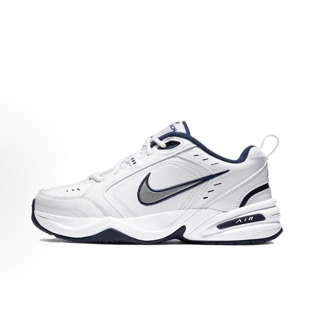 耐克Nike Air Monarch 4白蓝女鞋老爹跑步鞋415445-102  湖南NG仓