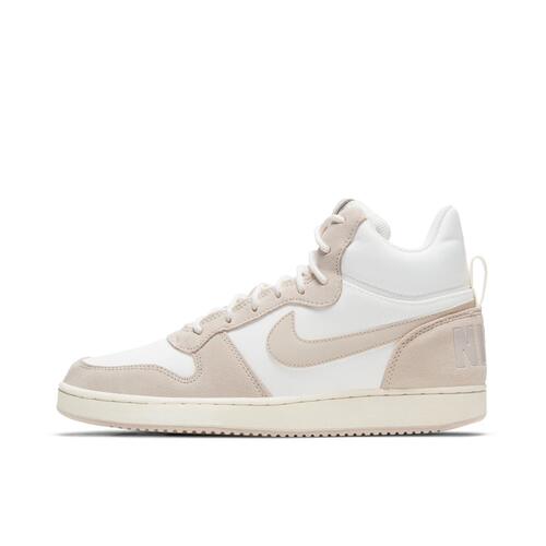 Nike Court Borough Mid Prem 中帮 板鞋 女款 米白844907-101