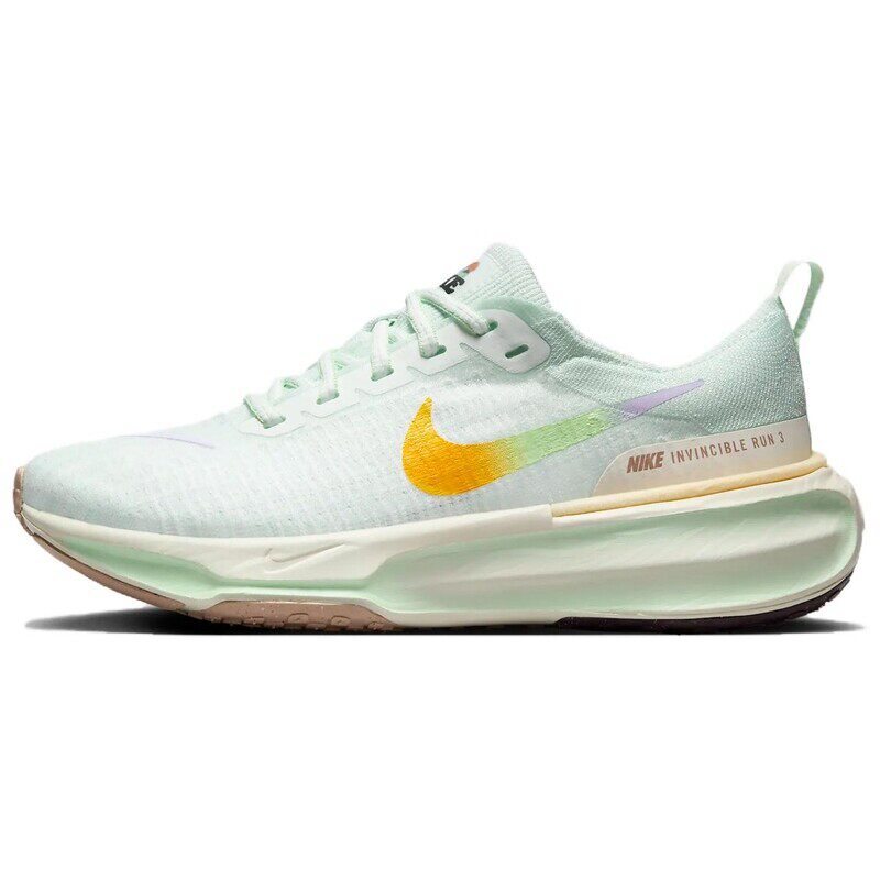 Nike耐克 Invincible 3 男女绿橙透气缓震低帮跑步鞋 郑州YL仓