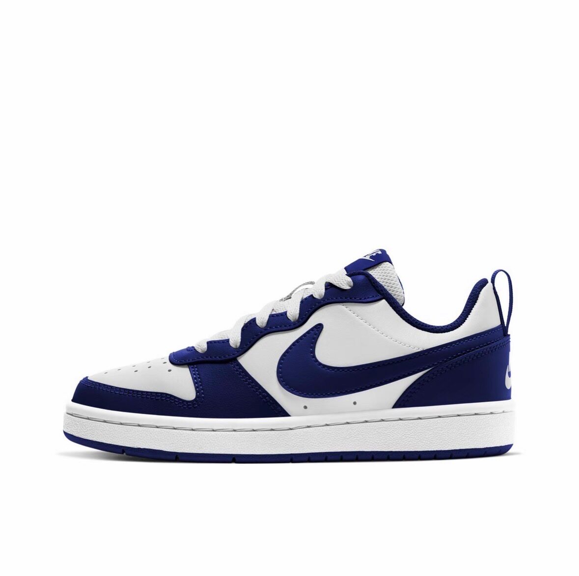 耐克nike court borough low 2白蓝低帮黑曜石bq5448